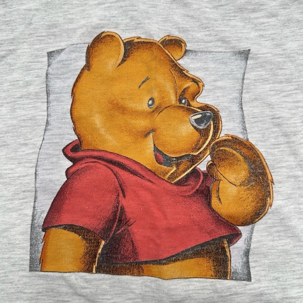 Vintage 90s Hanes Beefy T-Shirt Disney Winnie The Pooh Single Stitch Large 42-44